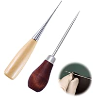 lezna coser cuero lezna para madera lezna cuero Mango de Madera punzón Mango de Costura de la lezna Herramientas de…